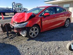 Salvage cars for sale from Copart Earlington, KY: 2017 Chevrolet Cruze Premier