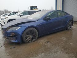 Salvage cars for sale at Duryea, PA auction: 2022 Tesla Model S