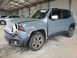 Jeep Renegade salvage cars for sale: 2018 Jeep Renegade Limited