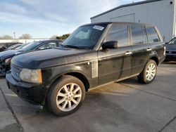 Salvage cars for sale from Copart Sacramento, CA: 2007 Land Rover Range Rover Supercharged