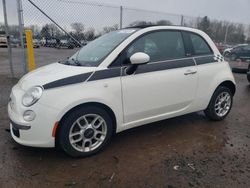 Salvage cars for sale from Copart Chalfont, PA: 2012 Fiat 500 POP