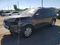 Salvage cars for sale at Miami, FL auction: 2018 Dodge Journey SE