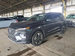 Salvage cars for sale from Copart Phoenix, AZ: 2020 Hyundai Santa FE Limited