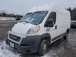 Salvage cars for sale from Copart New Britain, CT: 2019 Dodge RAM Promaster 1500 1500 High