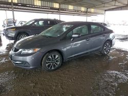 Salvage cars for sale from Copart Houston, TX: 2015 Honda Civic EX