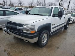 Salvage cars for sale at Bridgeton, MO auction: 2002 Chevrolet Silverado K2500 Heavy Duty