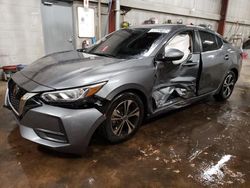 Salvage cars for sale at New Britain, CT auction: 2021 Nissan Sentra SV