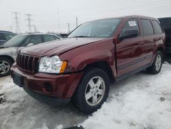 Salvage cars for sale at Dyer, IN auction: 2007 Jeep Grand Cherokee Laredo