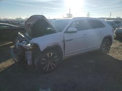 Salvage cars for sale at Eugene, OR auction: 2022 Volkswagen Atlas Cross Sport SEL Premium R-Line