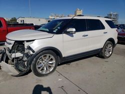 Salvage cars for sale at New Orleans, LA auction: 2014 Ford Explorer Limited