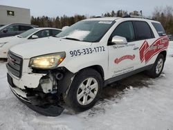 Salvage cars for sale at Cookstown, ON auction: 2016 GMC Acadia SLE