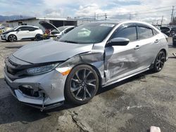 Salvage cars for sale at Sun Valley, CA auction: 2019 Honda Civic Sport Touring