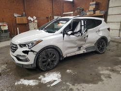 Salvage cars for sale at Ebensburg, PA auction: 2017 Hyundai Santa FE Sport