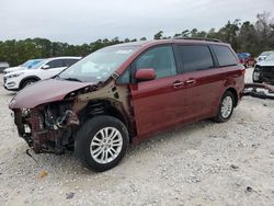 Salvage cars for sale at Houston, TX auction: 2017 Toyota Sienna XLE