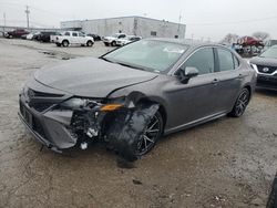 Salvage cars for sale at Chicago Heights, IL auction: 2024 Toyota Camry SE Night Shade