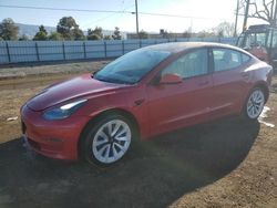 Salvage cars for sale at San Martin, CA auction: 2022 Tesla Model 3