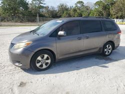 Salvage cars for sale at Fort Pierce, FL auction: 2011 Toyota Sienna LE