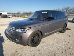 Salvage cars for sale from Copart New Braunfels, TX: 2017 Land Rover Range Rover Supercharged