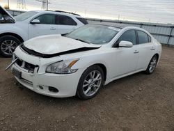 Salvage cars for sale at Elgin, IL auction: 2014 Nissan Maxima S