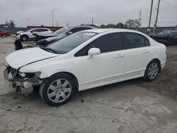 Salvage cars for sale at Homestead, FL auction: 2010 Honda Civic LX