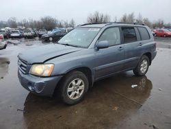 Salvage cars for sale at Woodburn, OR auction: 2003 Toyota Highlander