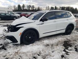 Salvage cars for sale from Copart Finksburg, MD: 2022 Volkswagen Tiguan SE R-LINE Black