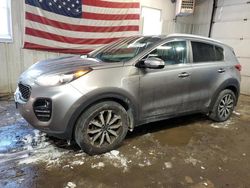 Salvage cars for sale at Lyman, ME auction: 2017 KIA Sportage EX