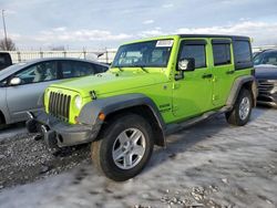 Salvage SUVs for sale at auction: 2012 Jeep Wrangler Unlimited Sport