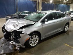 Salvage cars for sale at Woodhaven, MI auction: 2015 Chrysler 200 Limited