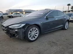 Salvage cars for sale at San Diego, CA auction: 2016 Tesla Model S