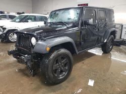 Salvage cars for sale at Elgin, IL auction: 2017 Jeep Wrangler Unlimited Sport