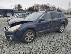 Salvage cars for sale at Mebane, NC auction: 2013 Subaru Outback 2.5I Limited