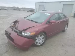 Salvage cars for sale at Kansas City, KS auction: 2008 Honda Civic LX