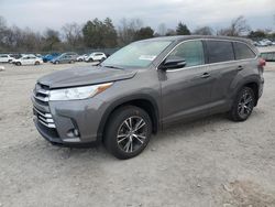 Toyota salvage cars for sale: 2018 Toyota Highlander LE