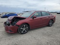 Salvage cars for sale at Temple, TX auction: 2015 Subaru Legacy 2.5I Limited