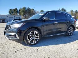 Salvage cars for sale at Mendon, MA auction: 2017 Acura MDX Advance