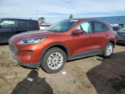 Salvage cars for sale at Woodhaven, MI auction: 2020 Ford Escape SE