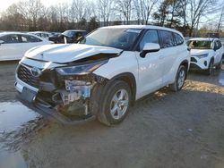 Salvage cars for sale at North Billerica, MA auction: 2021 Toyota Highlander L