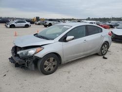 Salvage cars for sale at Houston, TX auction: 2016 KIA Forte LX