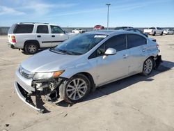 Salvage cars for sale at Wilmer, TX auction: 2012 Honda Civic EX