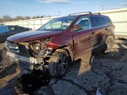 Toyota Highlander salvage cars for sale: 2018 Toyota Highlander LE