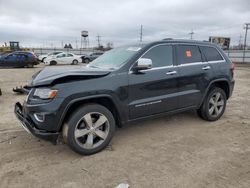 Salvage cars for sale at Chicago Heights, IL auction: 2014 Jeep Grand Cherokee Overland