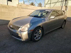 Salvage cars for sale at Albuquerque, NM auction: 2005 Infiniti G35