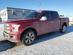 Salvage cars for sale at Bismarck, ND auction: 2016 Ford F150 Supercrew