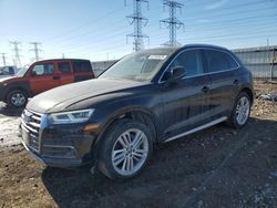 Salvage cars for sale at Elgin, IL auction: 2018 Audi Q5 Prestige