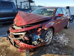 Salvage cars for sale at Pekin, IL auction: 2017 Chevrolet Impala LT