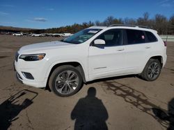 Salvage cars for sale at Brookhaven, NY auction: 2019 Jeep Cherokee Overland