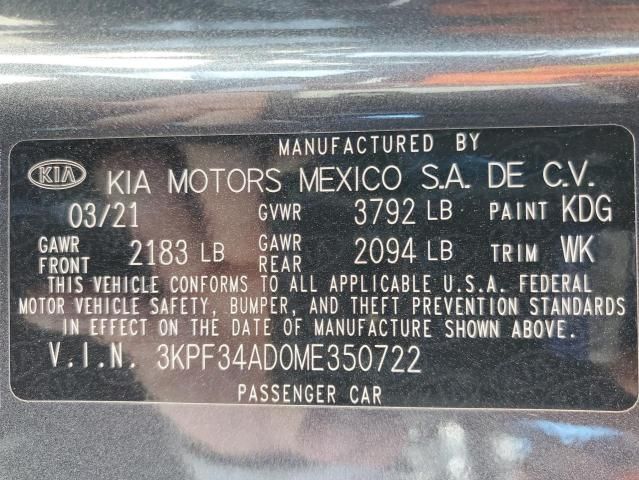 2021 KIA Forte GT Line