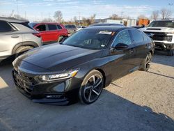 Salvage cars for sale at Bridgeton, MO auction: 2018 Honda Accord Sport