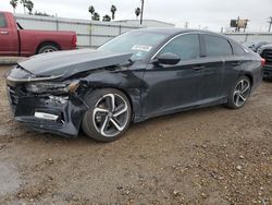 Salvage cars for sale from Copart Mercedes, TX: 2020 Honda Accord Sport